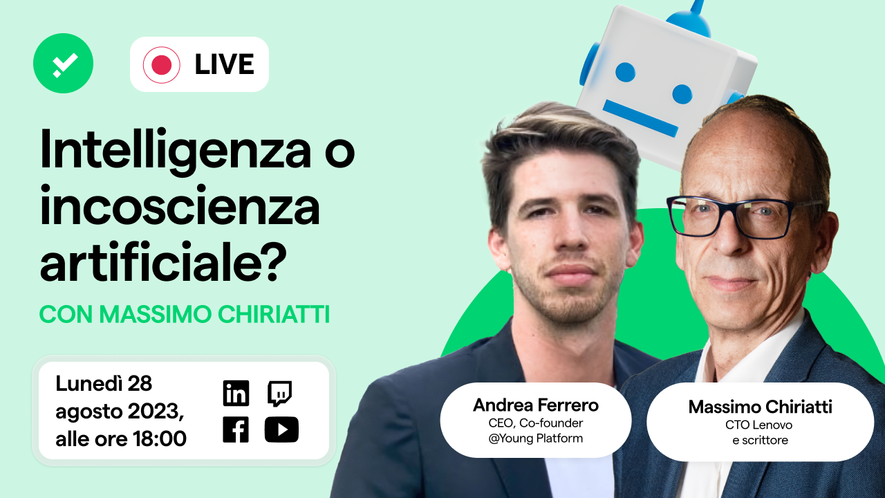 Live Massimo Chiriatti: intelligenza artificiale o incoscienza?