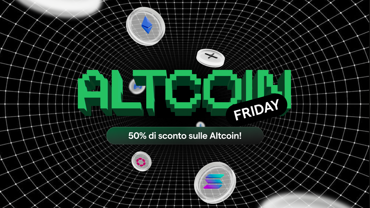 Altcoin friday: 50% di sconto sulle crypto alternative a Bitcoin